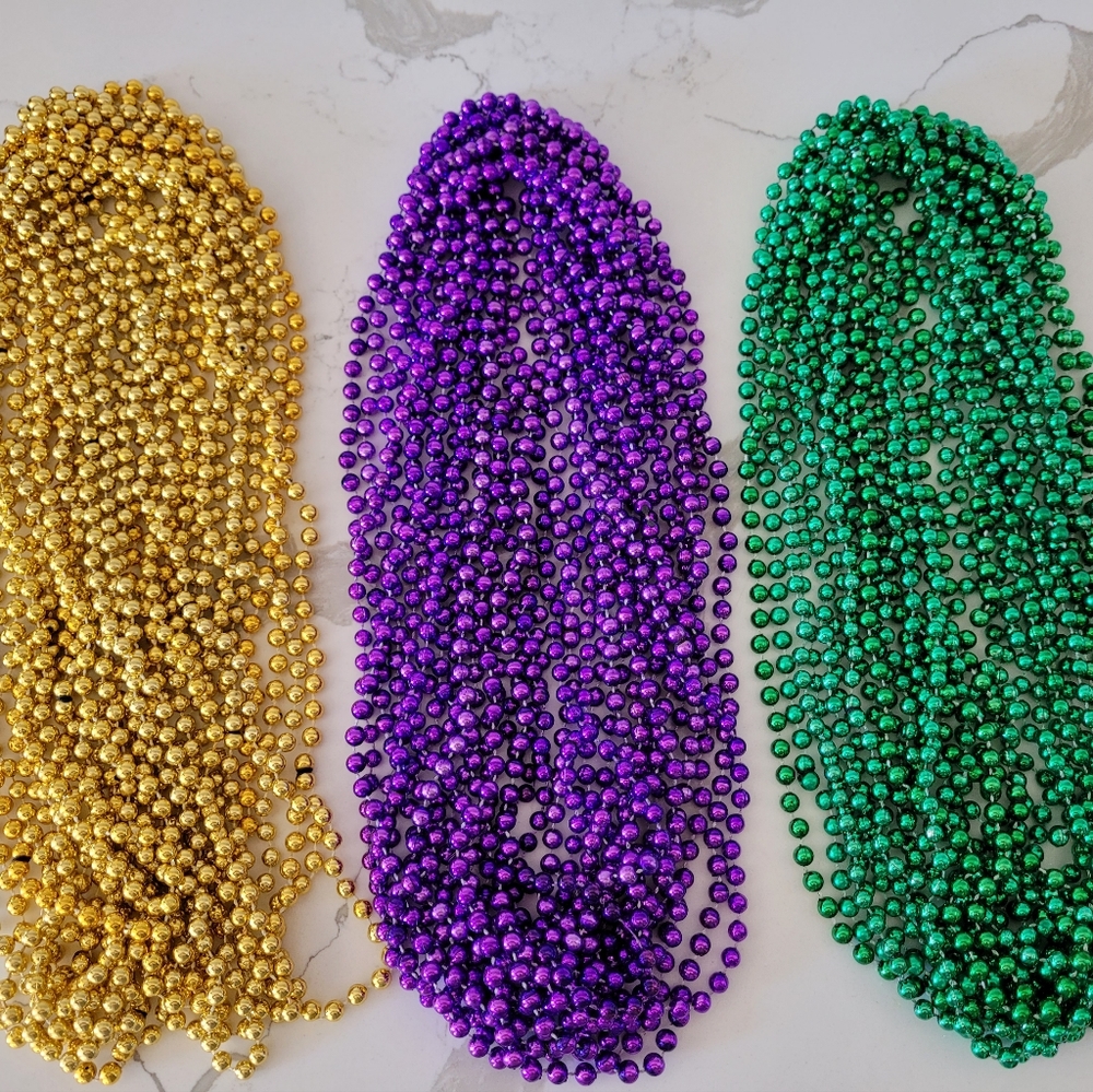 Bundle of 48 ct Mardi Gras 32" Necklases
